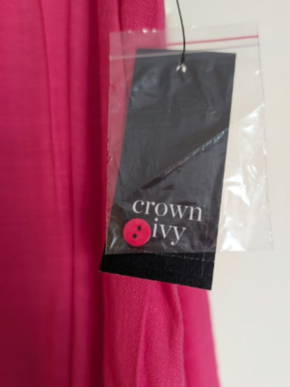 Crown + Ivy Knee Length Hot Pink Dress - Size M - Picture 2 of 4